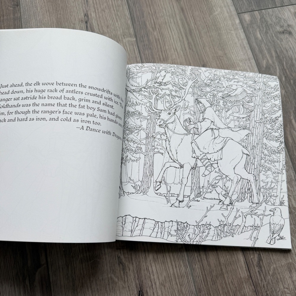 Game of Thrones Coloring Book Paperback Multicolor Fantasy George R R Martin - Picture 4 of 6
